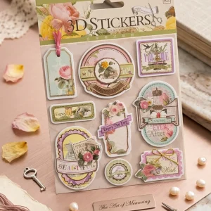 Vintage yet Classy Floral 3D Sticker